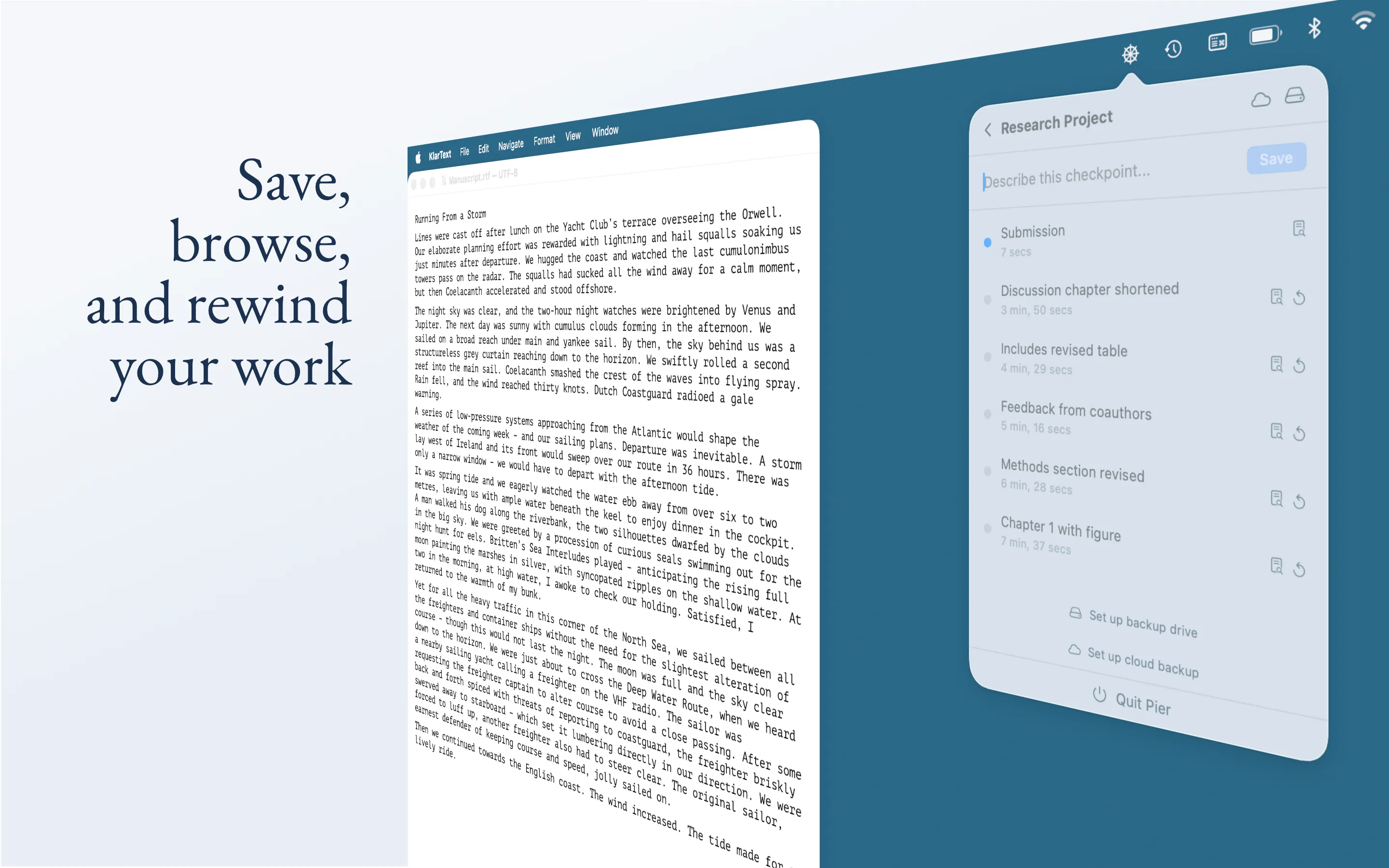Pier – Version Control